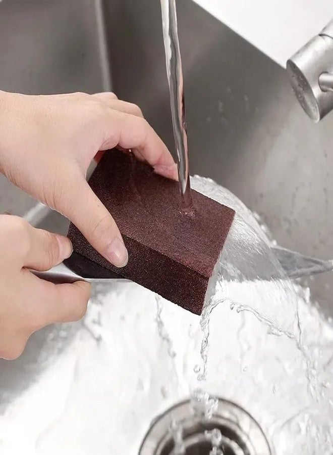 VIVITO Nano Carborundum Sponge Brush | Heavy-Duty Rust Remover & Kitchen Cleaner | No-Detergent Deep Cleaner | 3.9" x 2.7" x 1" | Descaling, Degreasing, Deep Cleaning for Pots, Pans | (Pack of 1) - Image 2